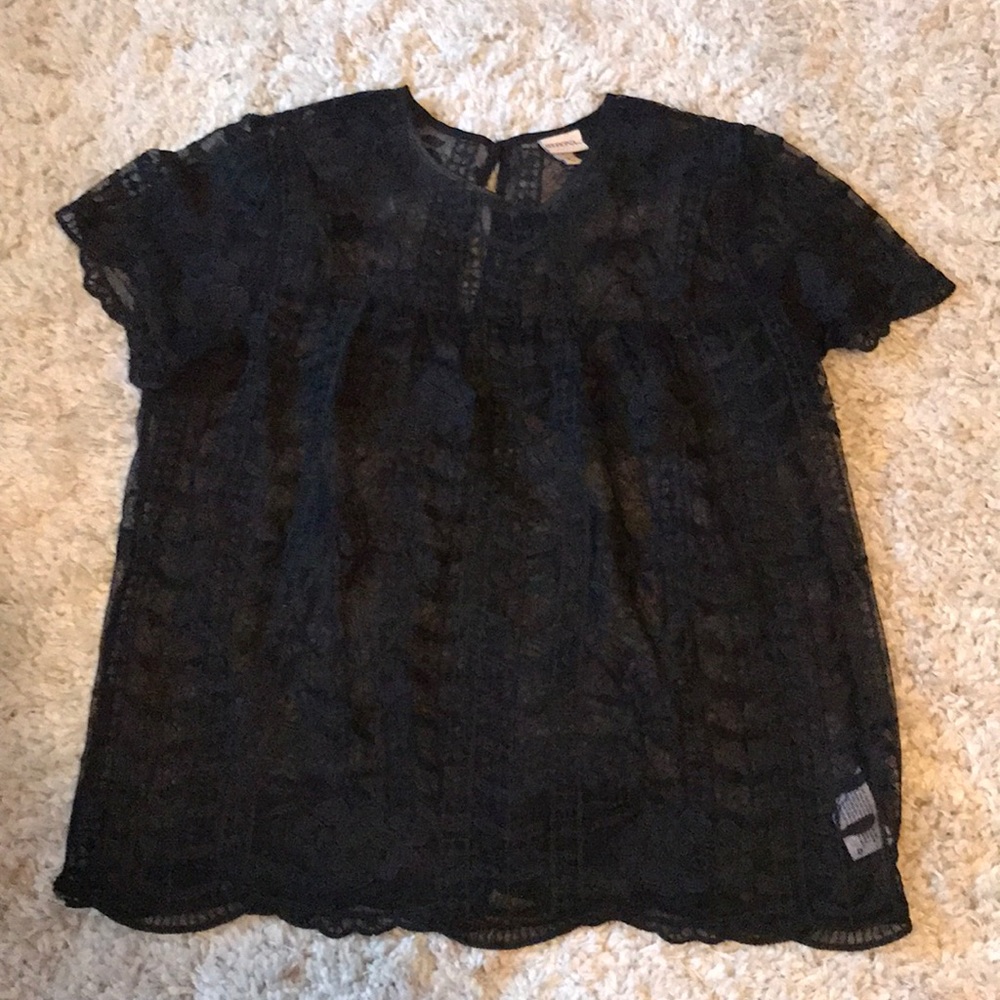 black lace blouse